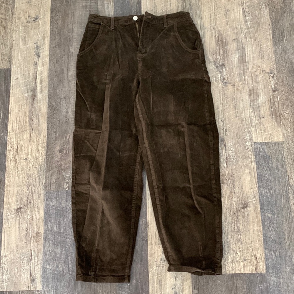 Shein, brown, corduroy, loose fit pants. Never before worn